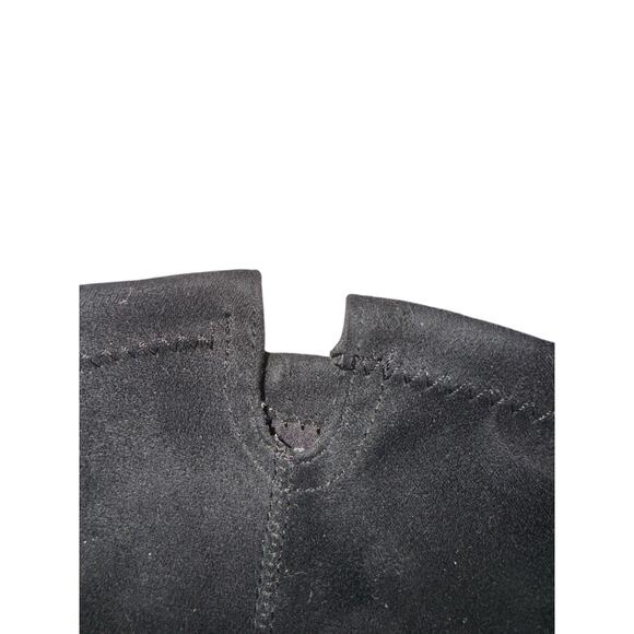 Steve Madden Black Faux Suede Thigh‑High Block Heel Boots Size 10 US - Picture 9 of 9
